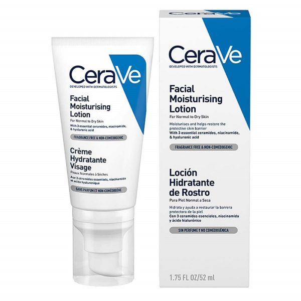 Cerave Crema Facial Ligera Hidratante 52 ml