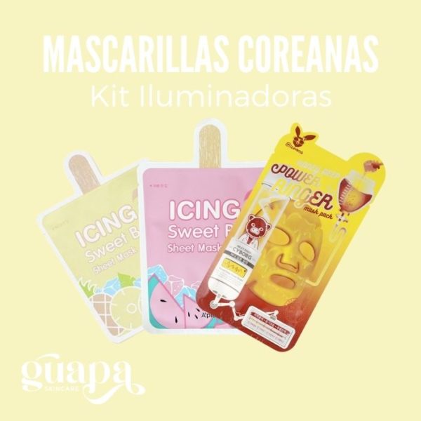 Mascarillas Coreanas Kit Iluminadoras